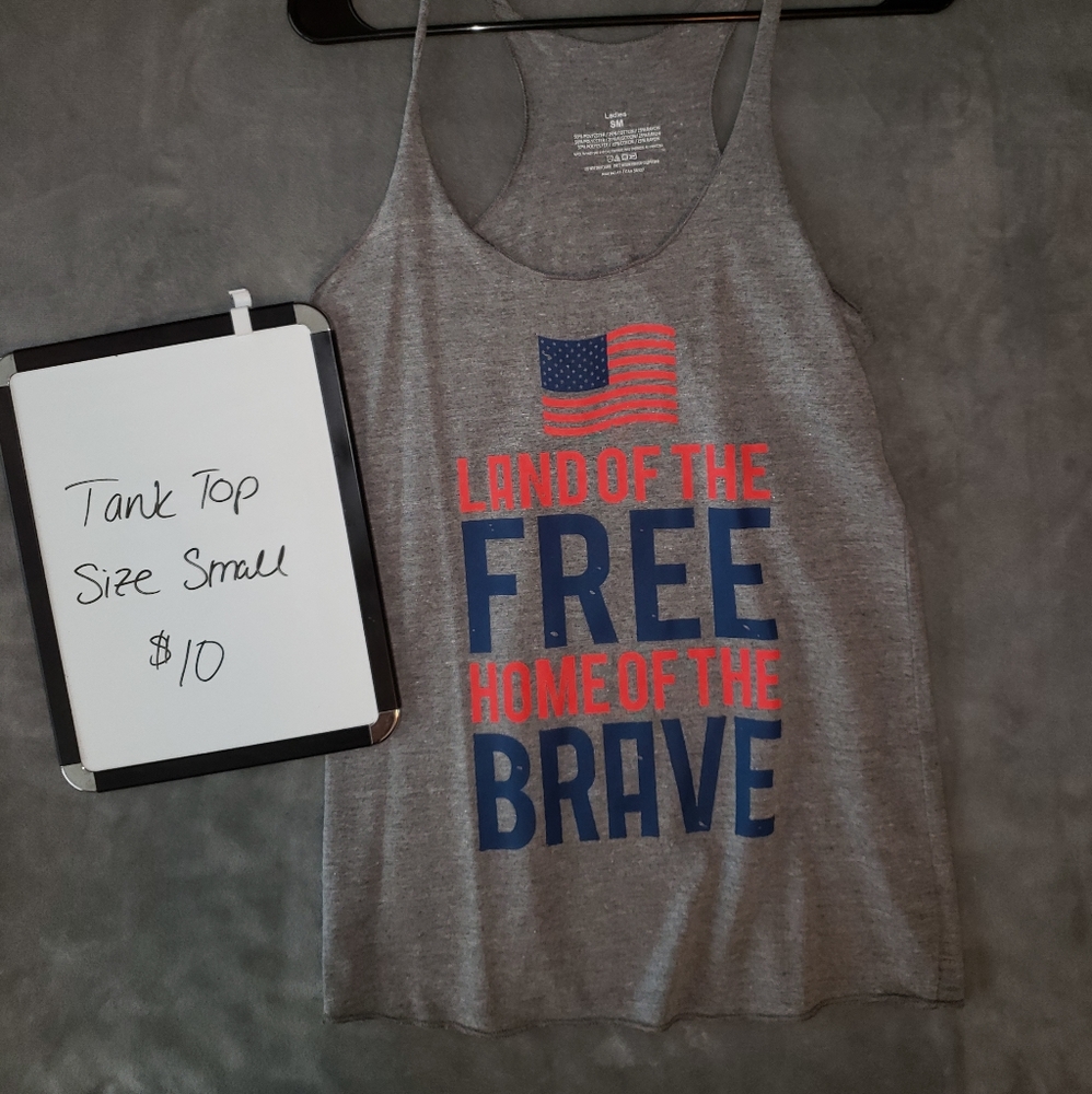 Land of the Free, Home of the Brave Tank Top